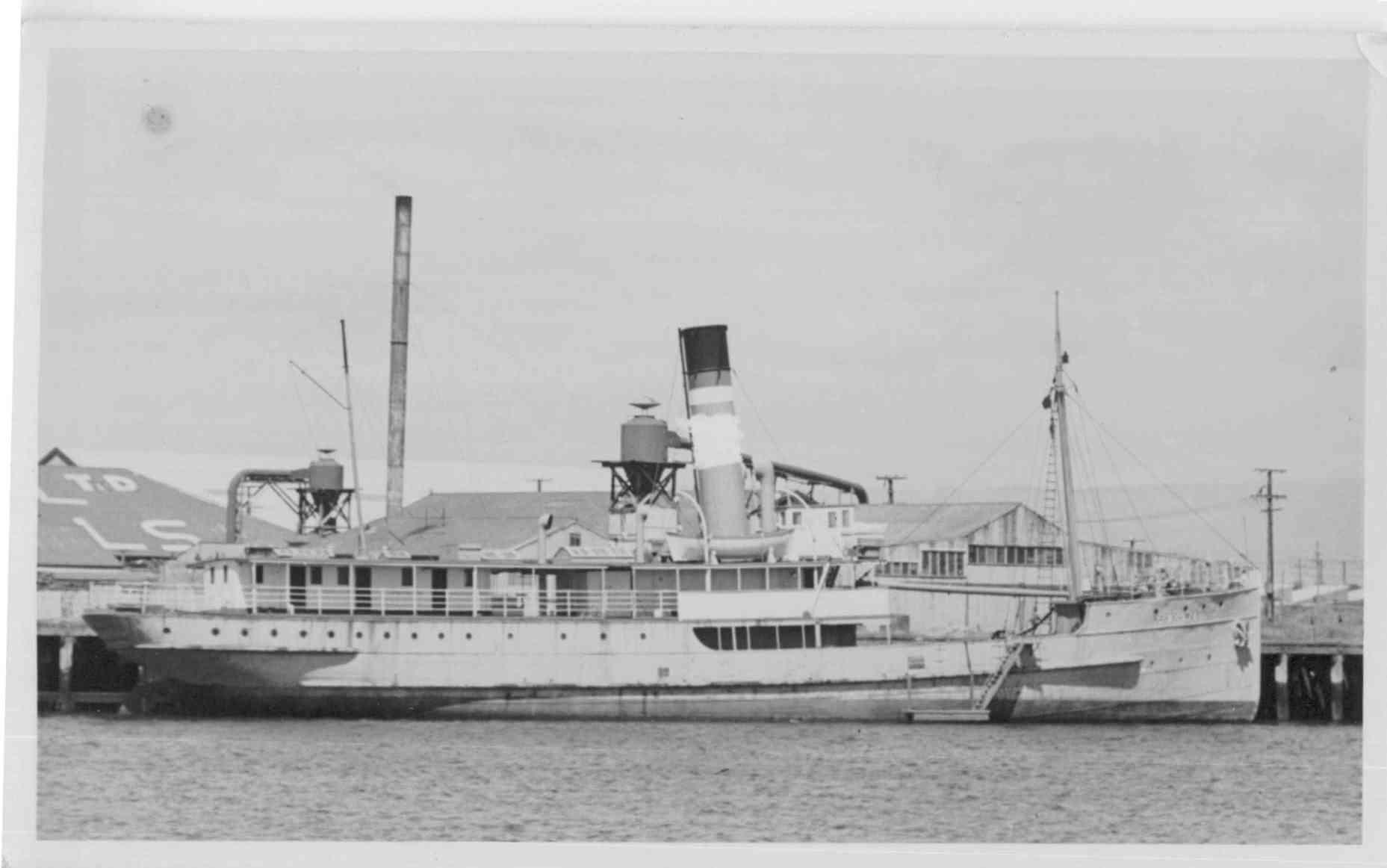 Moored at Port Adelaide.