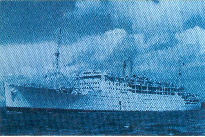 Passenger vessel "Strathnaver", built by Vickers-Armstrong Ltd, Barrow-In-Furness, England.  Launched on 5 February 1931 by Lady Bailey and completed in September 1931.
Inaugural Voyage:  2 October 1931 (London - Sydney)
Base Port:  London
Gross Tonnag