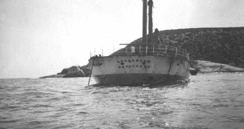 As the Stenhouse Bay breakwater, 1933.