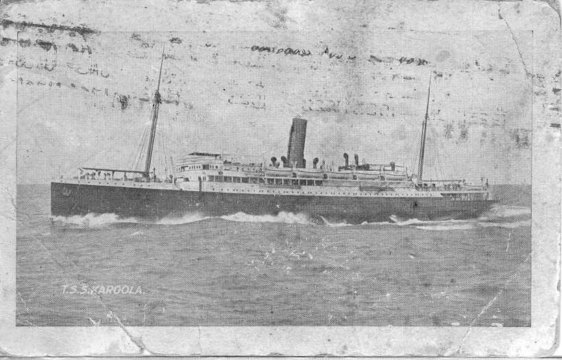 1909 passenger vessel.