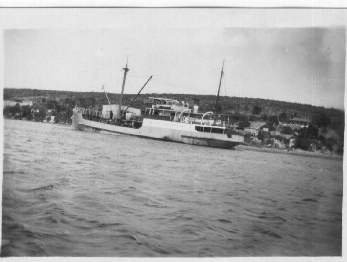 1925 passenger/cargo vessel in port