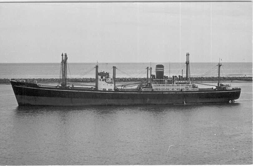 IRON WARRIOR S.S. "Iron Warrior", ex 'Caloundra', ex 'Balook'. Built in 1950 by Broken Hill Proprietry Co Ltd, Whyalla, for the Australian Shipping Board as 'Balook'. In 1950 vessel was sold to Australasian United Steam Navigation Co Ltd, Australia and renamed Calou