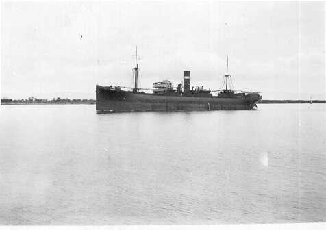 1939-40 General cargo vessel under way