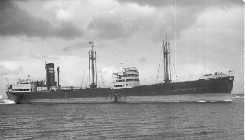 General cargo vessel, "Iron Monarch", built in 1943 by BHP Co Pty Ltd in Whyalla.  Owned by BHP Co Pty Ltd.
Dimensions:  length 419'0", breadth 56'2", draught 23'9"
Official Number:  159582
Speed:  101/2 knots
Port Of Registry:  Melbourne
Flag:  Brit