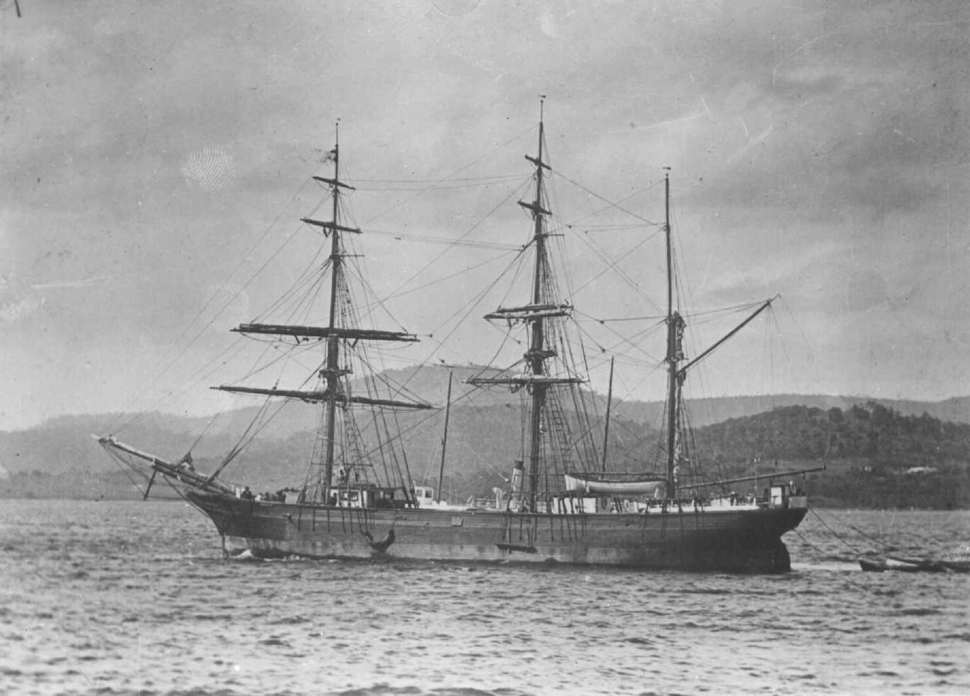 Barque built by John Ross in Hobart in 1871.