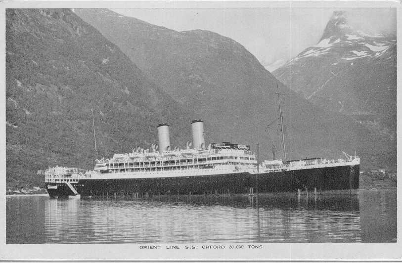 Passenger vessel at anchor