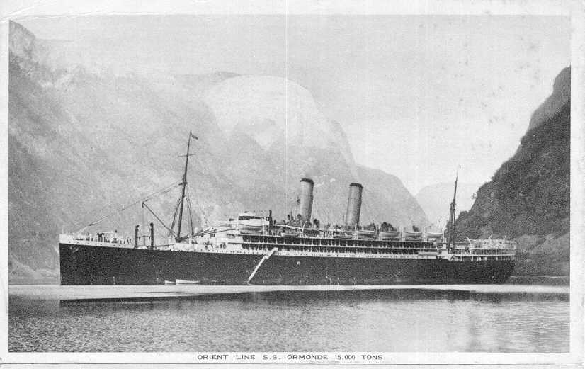 Passenger vessel at anchor