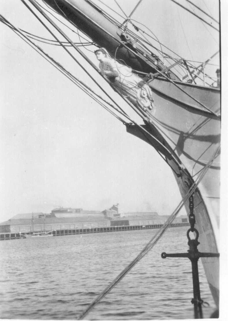 Barque bow view