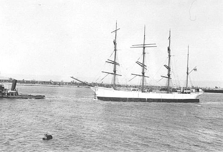 Under tow in the Port River, 12/2/1930.