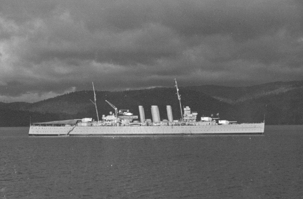 CANBERRA H.M.A.S. - 1928 Cruiser "Canberra" was commissioned in 1928, one of 2 heavy cruisers commissioned that year, the other being 'Australia'. Due to the economic depression in 1930 only 4 ships were commissioned in that year. In March 1941 Canberra intercepted the German S