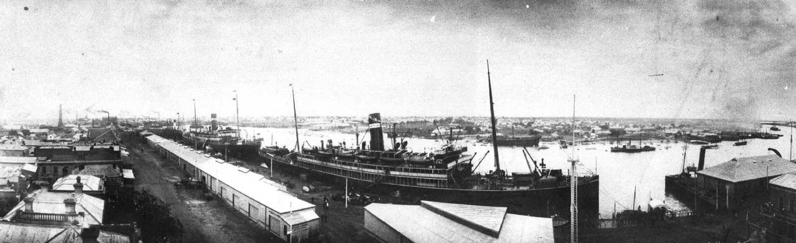 1903 passenger vessel berthed.