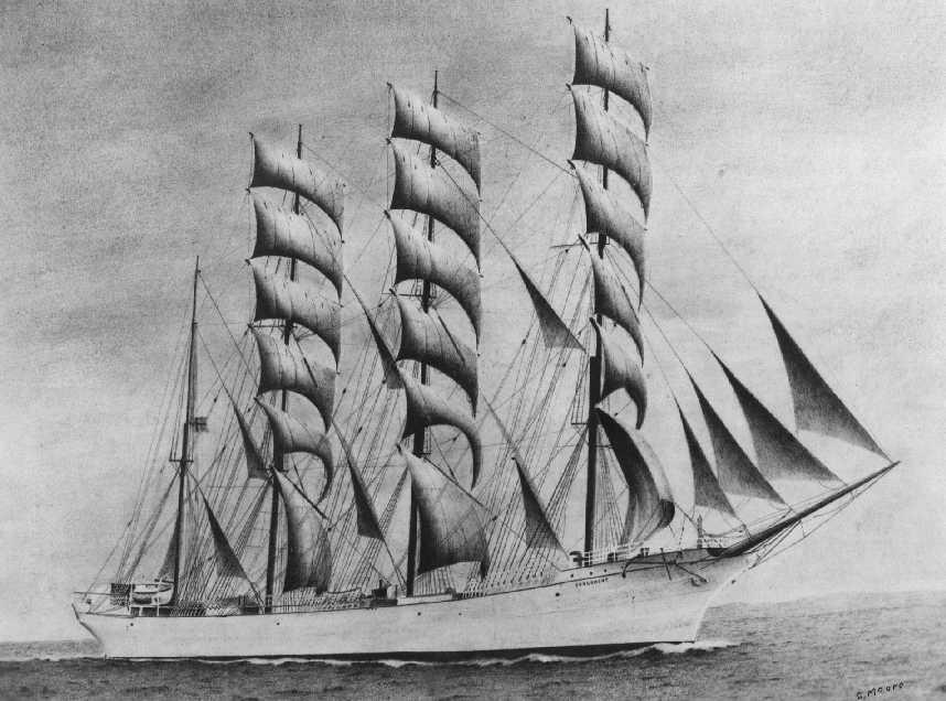 Drawing of the 1897 barque.