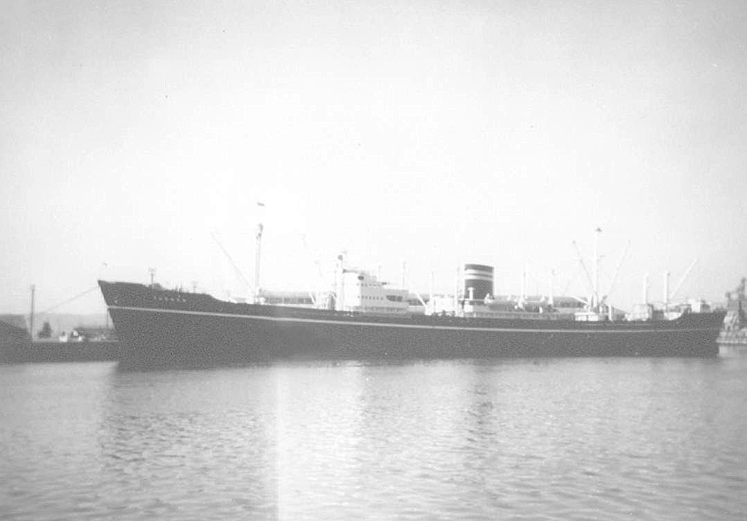 1953 vessel under toww.