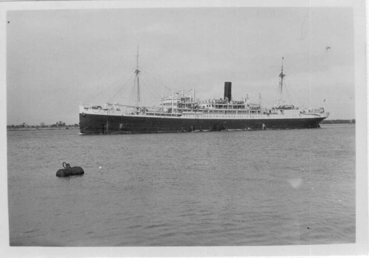 Passenger vessel under way