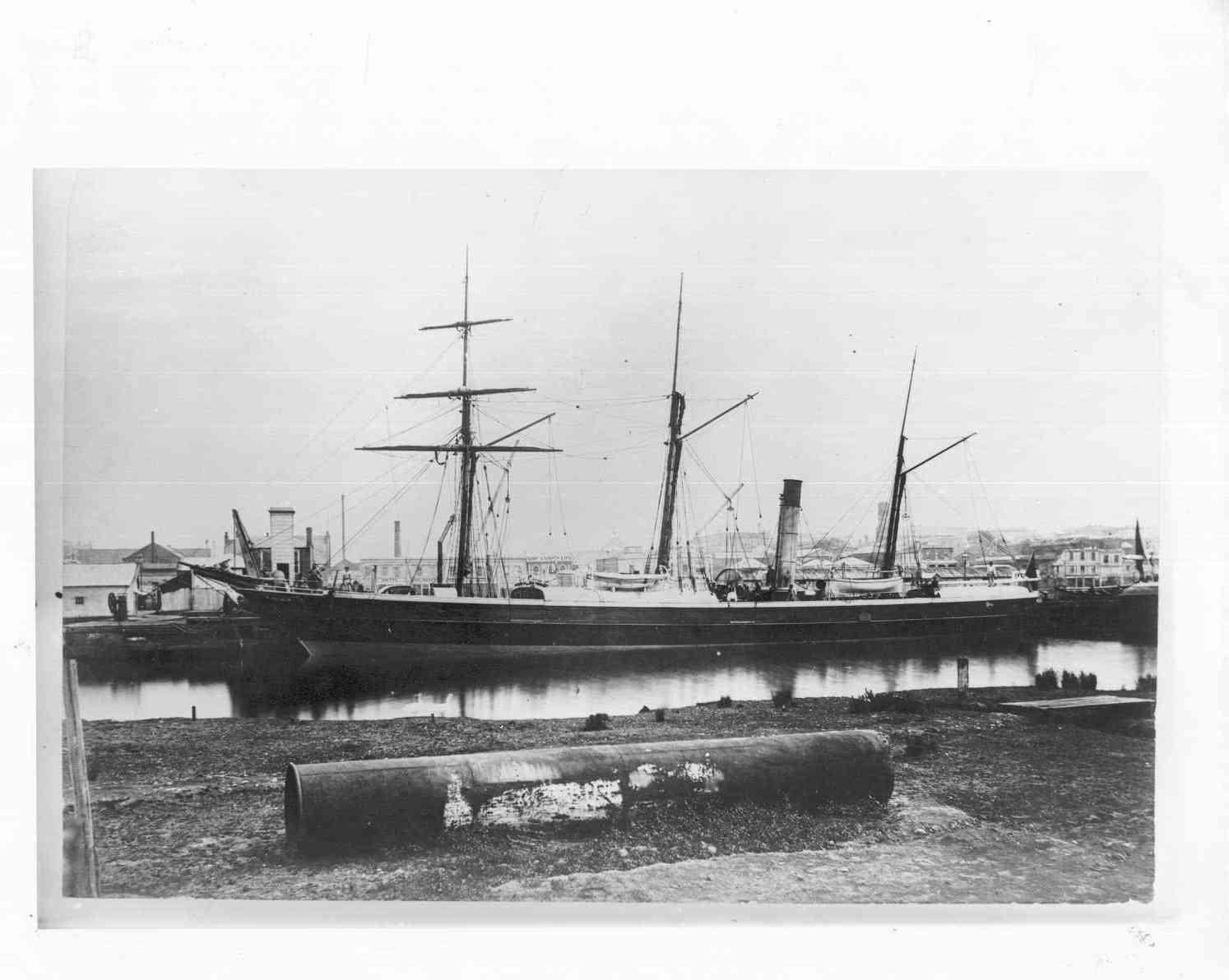 1854 passenger vessel at berthed.