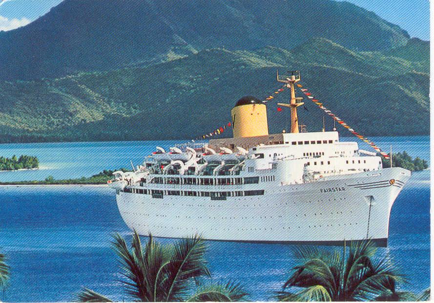 Passenger vessel at anchor