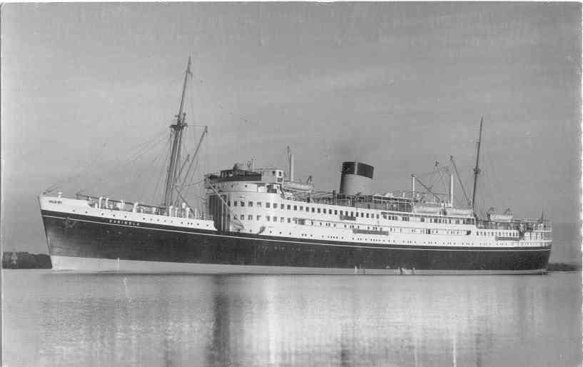 Passenger vessel under way