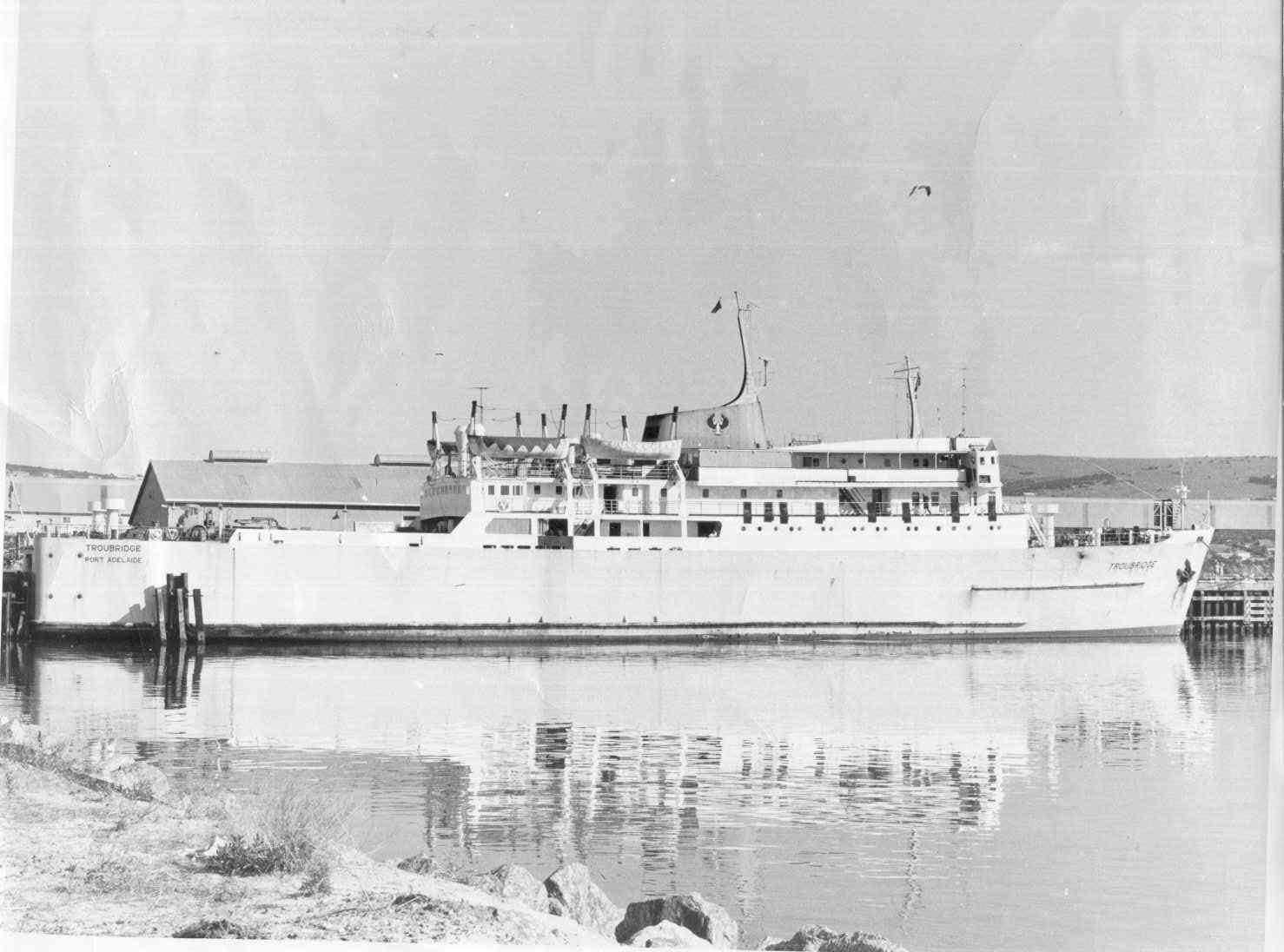 Roll on roll off berthed at Port Adelaide