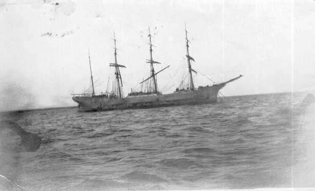 Barque at anchor