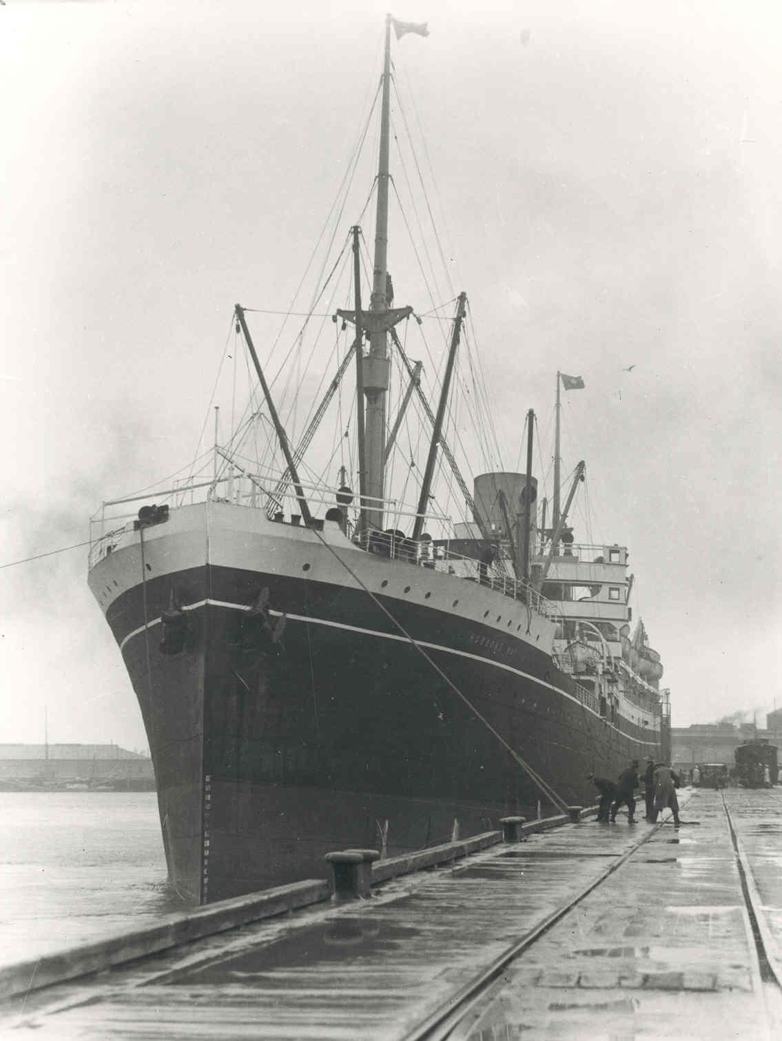 Passenger vessel at No. 2 Quay, Port Adelaide