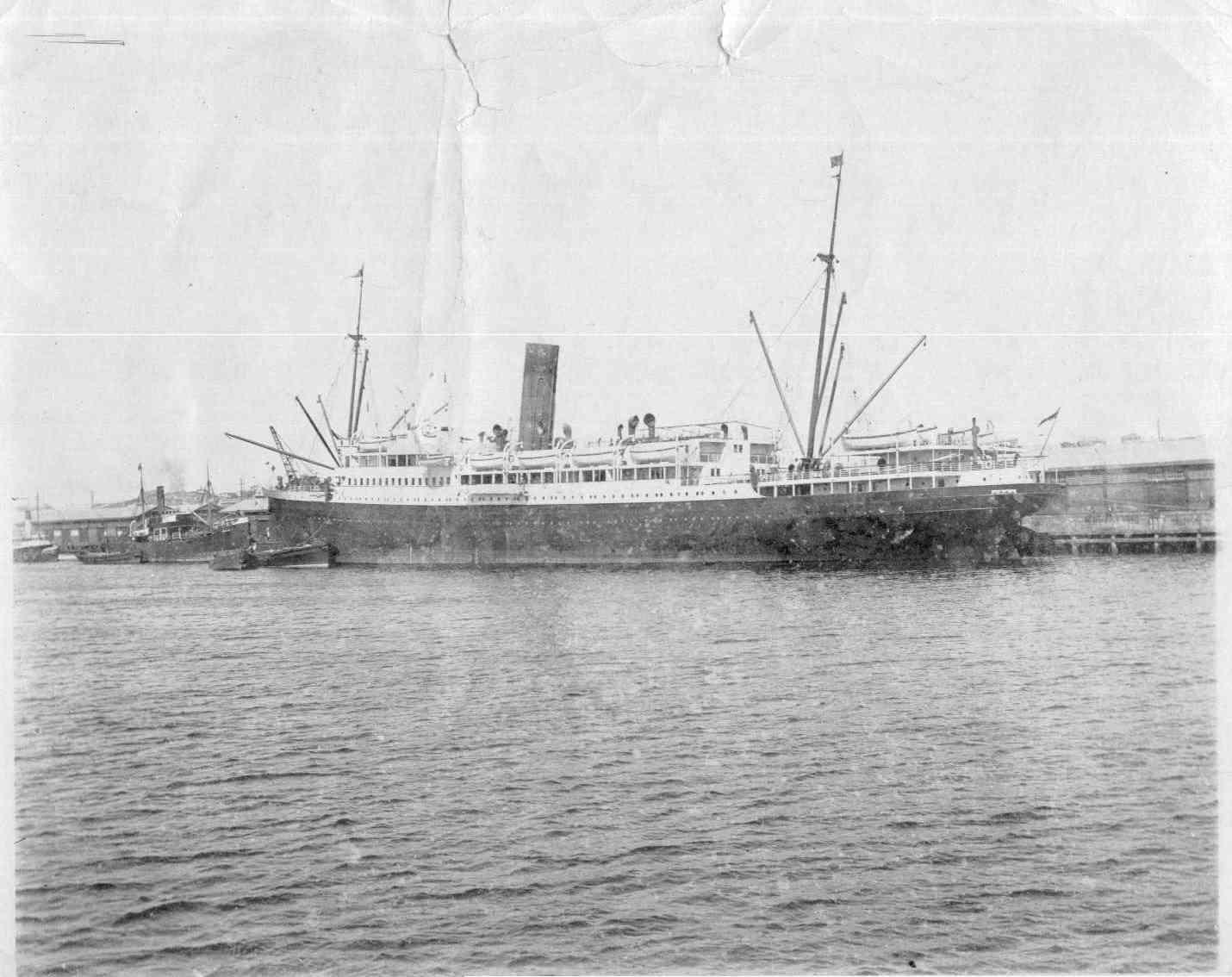 Passenger vessel berthed Port Adelaide