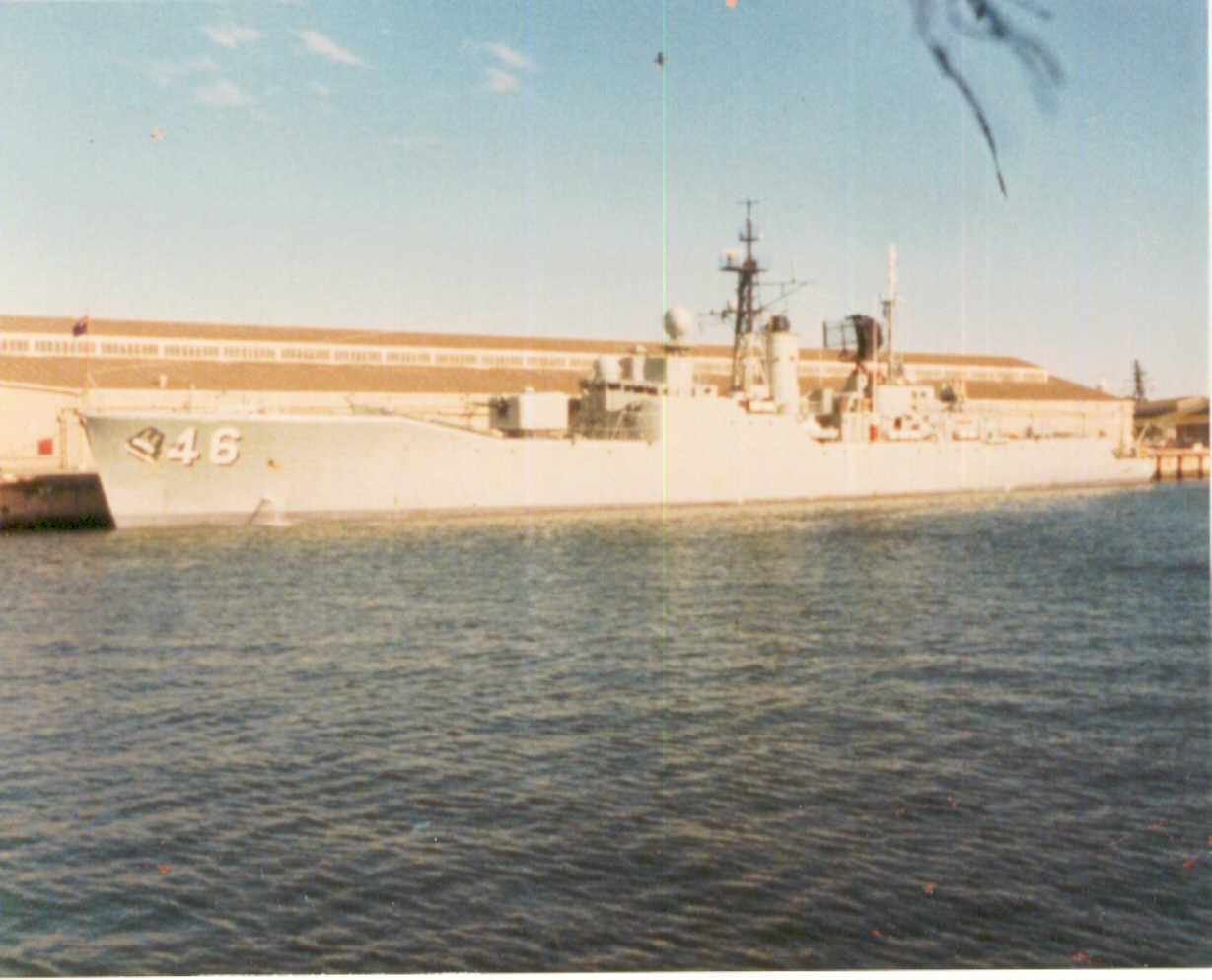 Naval vessel at Port Adelaide