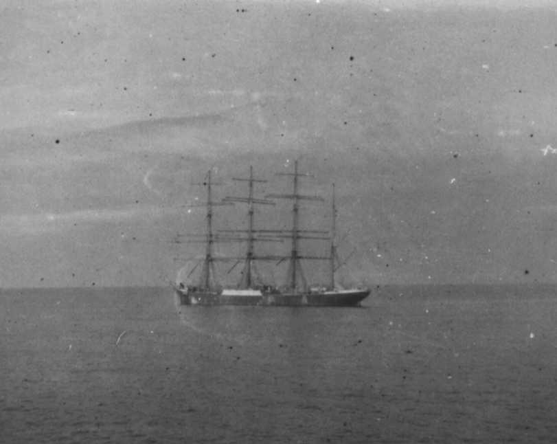 Barque at anchor, Pt. Victoria