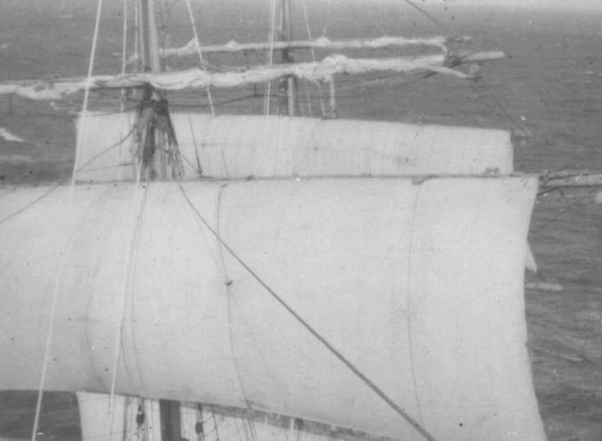 Barque - looking aft from the fore royal