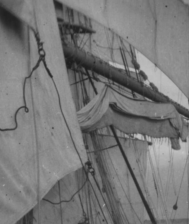 Barque - looking aft from forecastle head