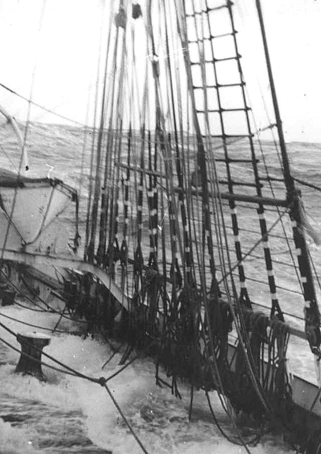 Barque - looking back over the after deck