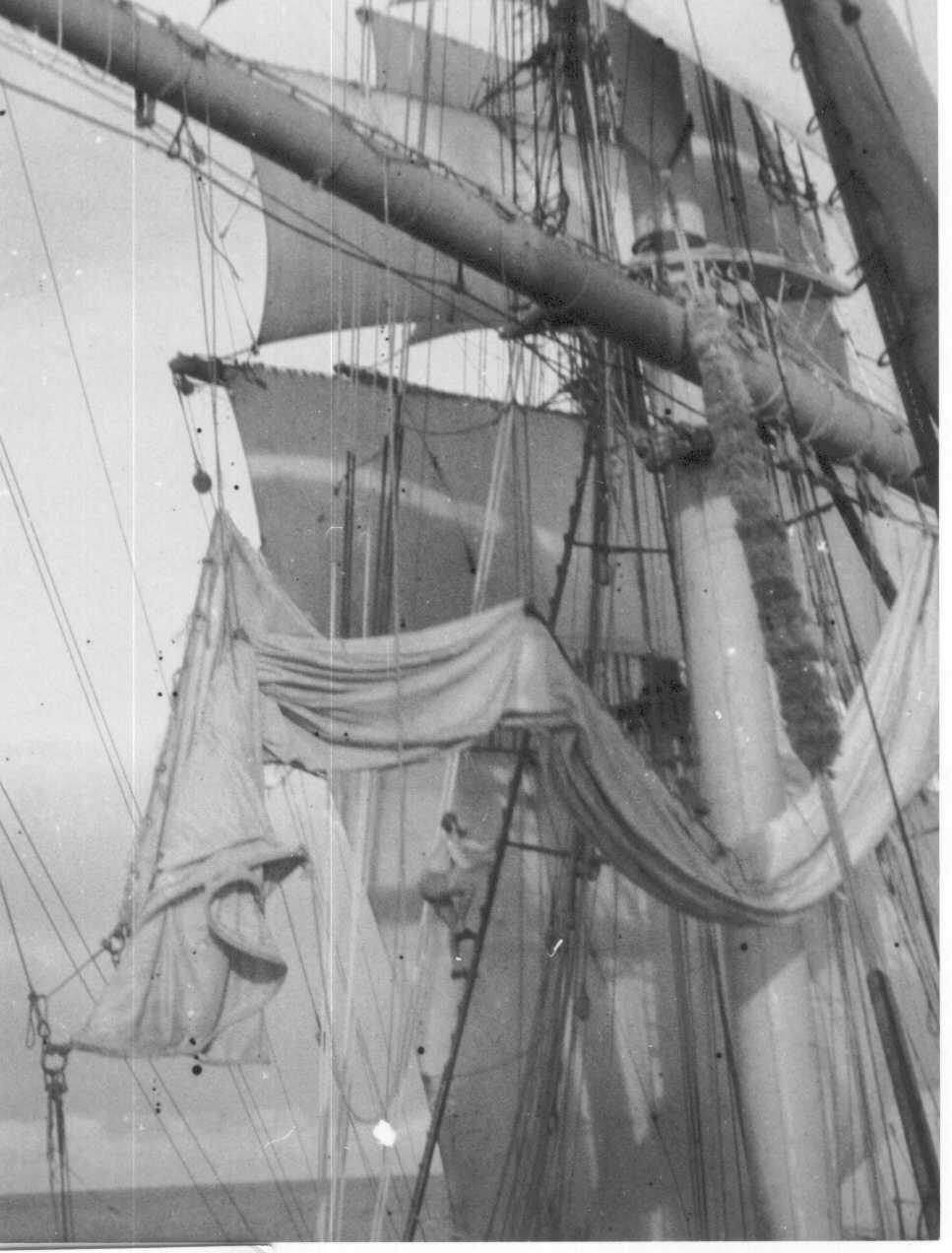 Barque - looking aft from forecastle head