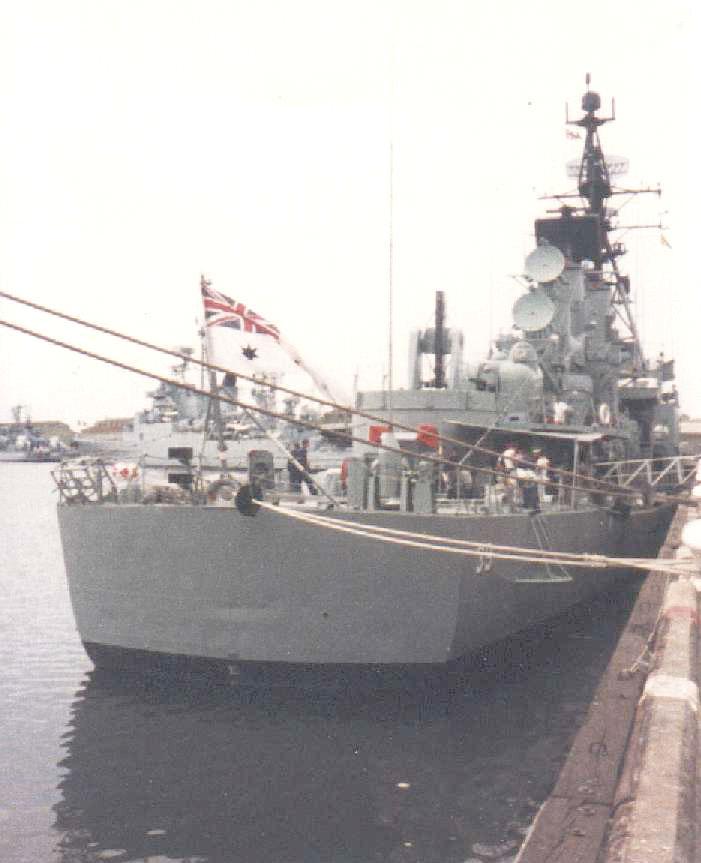 Naval vessel berthed at Port Adelaide