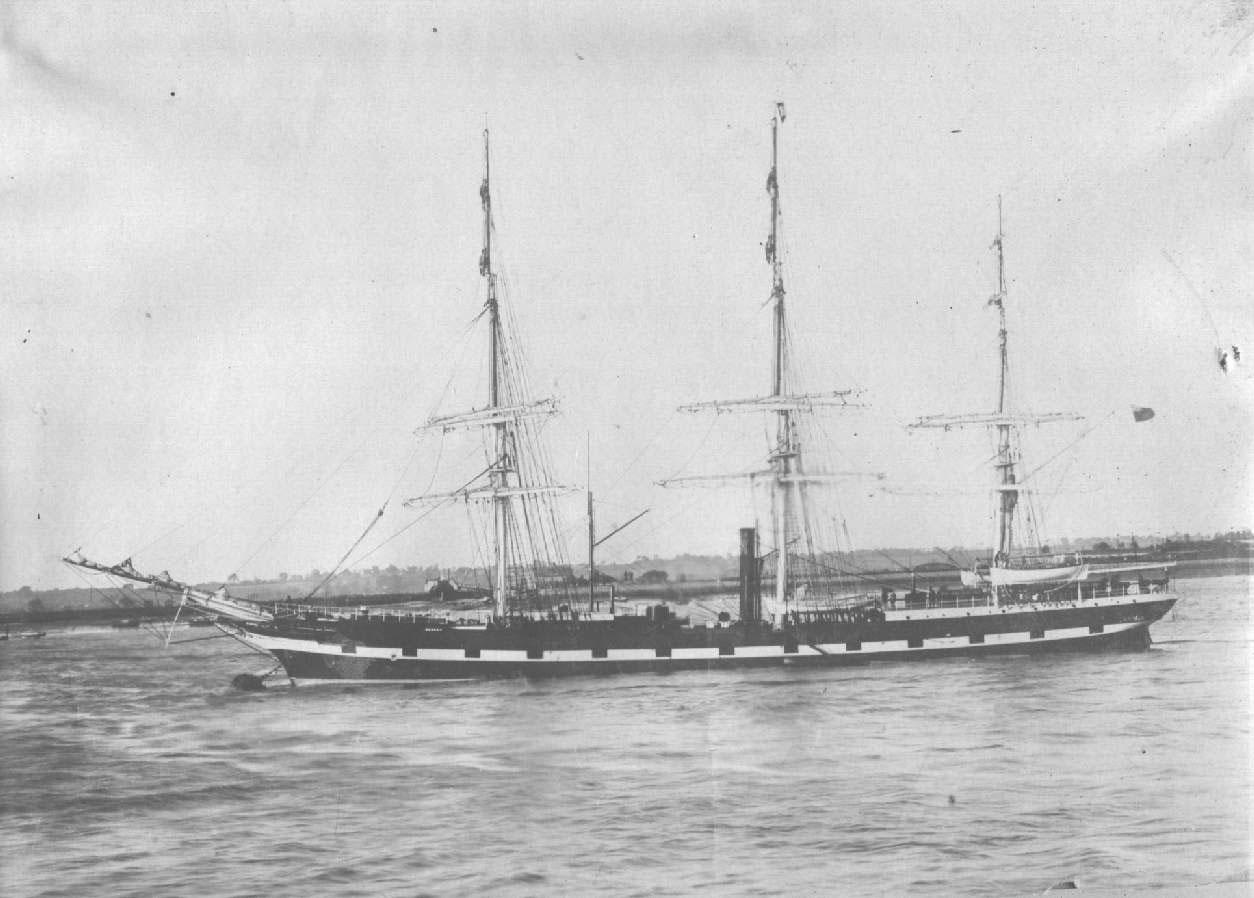 Barque, "Rodney" in full sail.