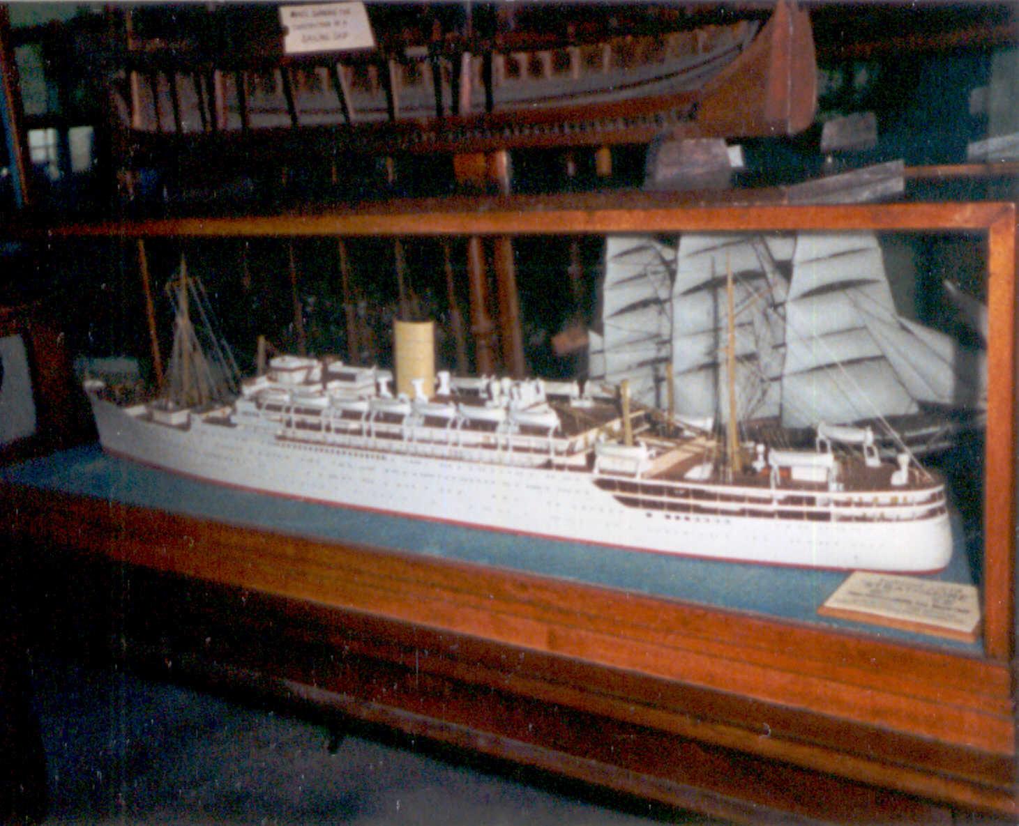 Model of passenger vessel