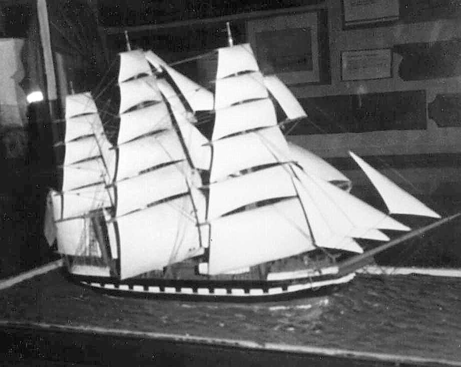 Model of barque.