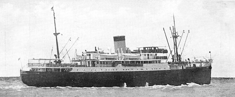 1931 passenger vessel at sea