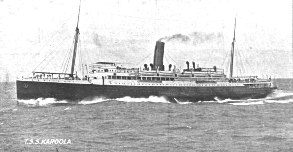 1909 passenger vessel at sea