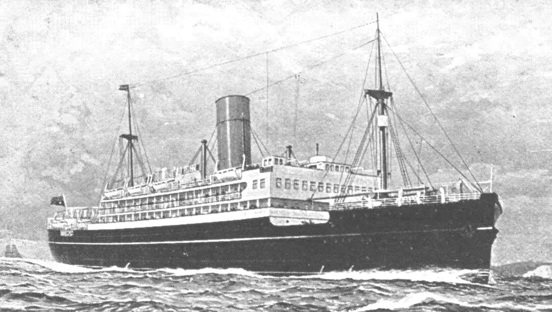 1929 passenger vessel at sea