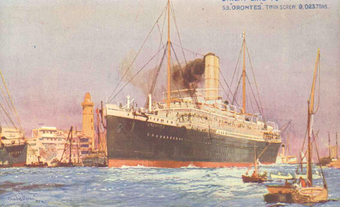 1902 passenger vessel in port