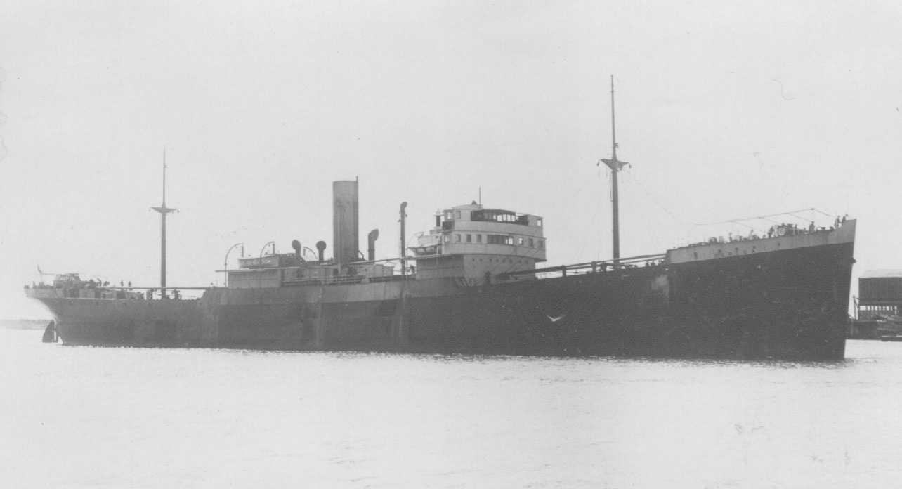 1926 general cargo vessel at anchor