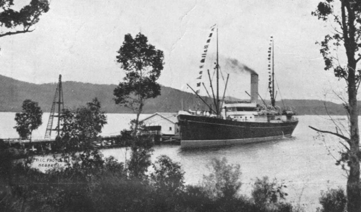 1929 passenger vessel at Port Huon