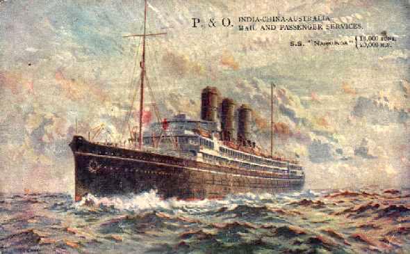 1918 passenger vessel at sea