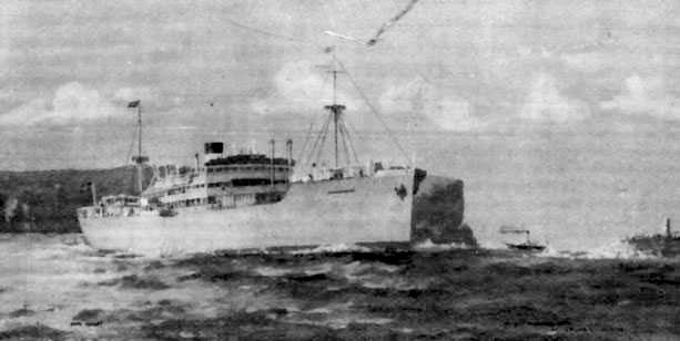 1928 cargo vessel under way