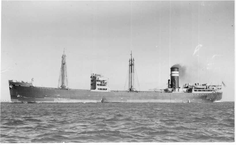 IRON MONARCH General cargo vessel, "Iron Monarch", built in 1943 by BHP Co Pty Ltd in Whyalla. Owned by BHP Co Pty Ltd.
Dimensions: length 419'0", breadth 56'2", draught 23'9"
Official Number: 159582
Speed: 101/2 knots
Port Of Registry: Melbourne
Flag: Brit