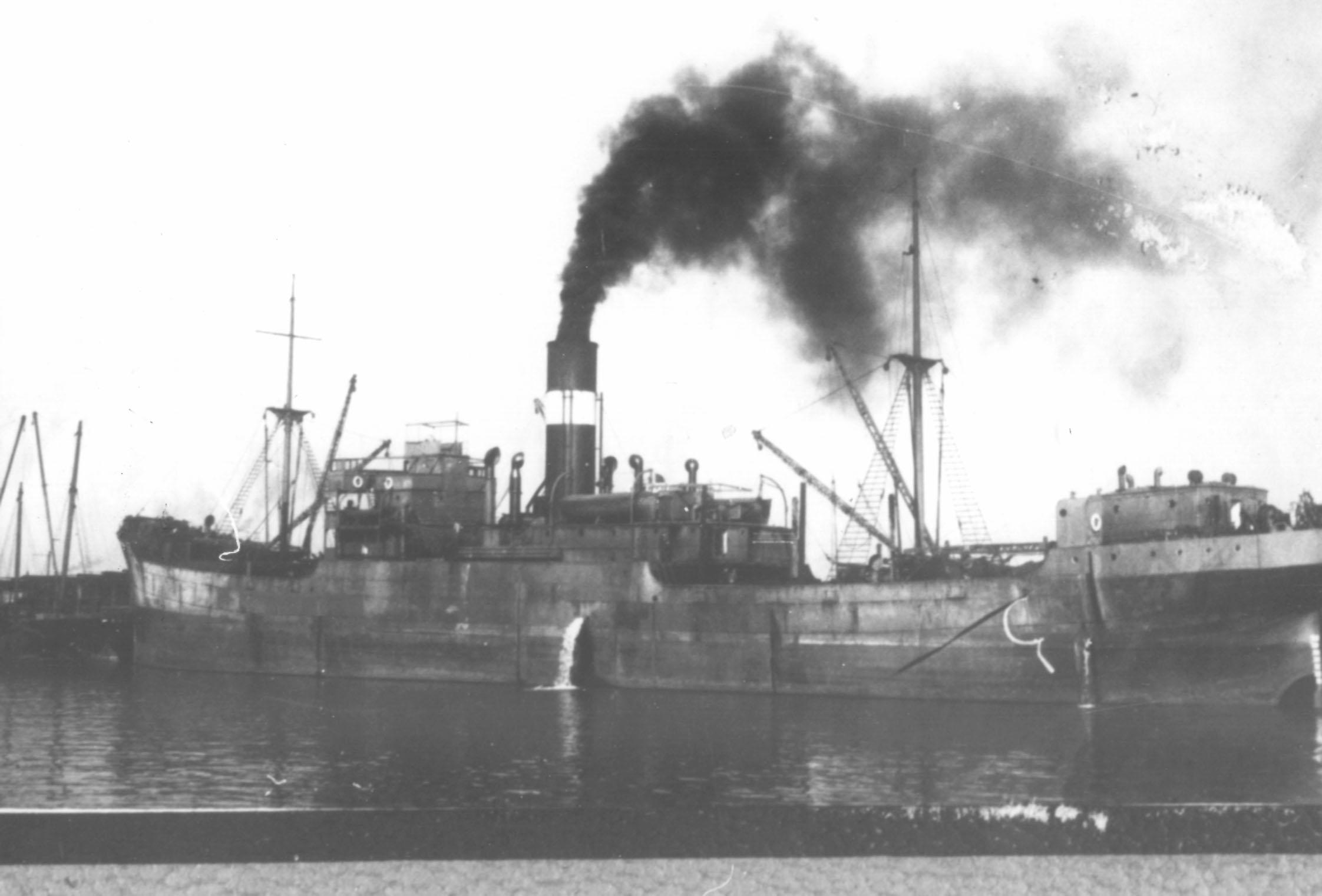 General Cargo vessel, S.S. "Dumosa", built in 1920 by Commonwealth Shipbuilding and dockyard in Williamstown.  Employed in interstate Coal from 1920 until 1951.  Owned by James Patterson and C.G.L.  Sold to India.  
Official Number:  132472
Dimensions: 