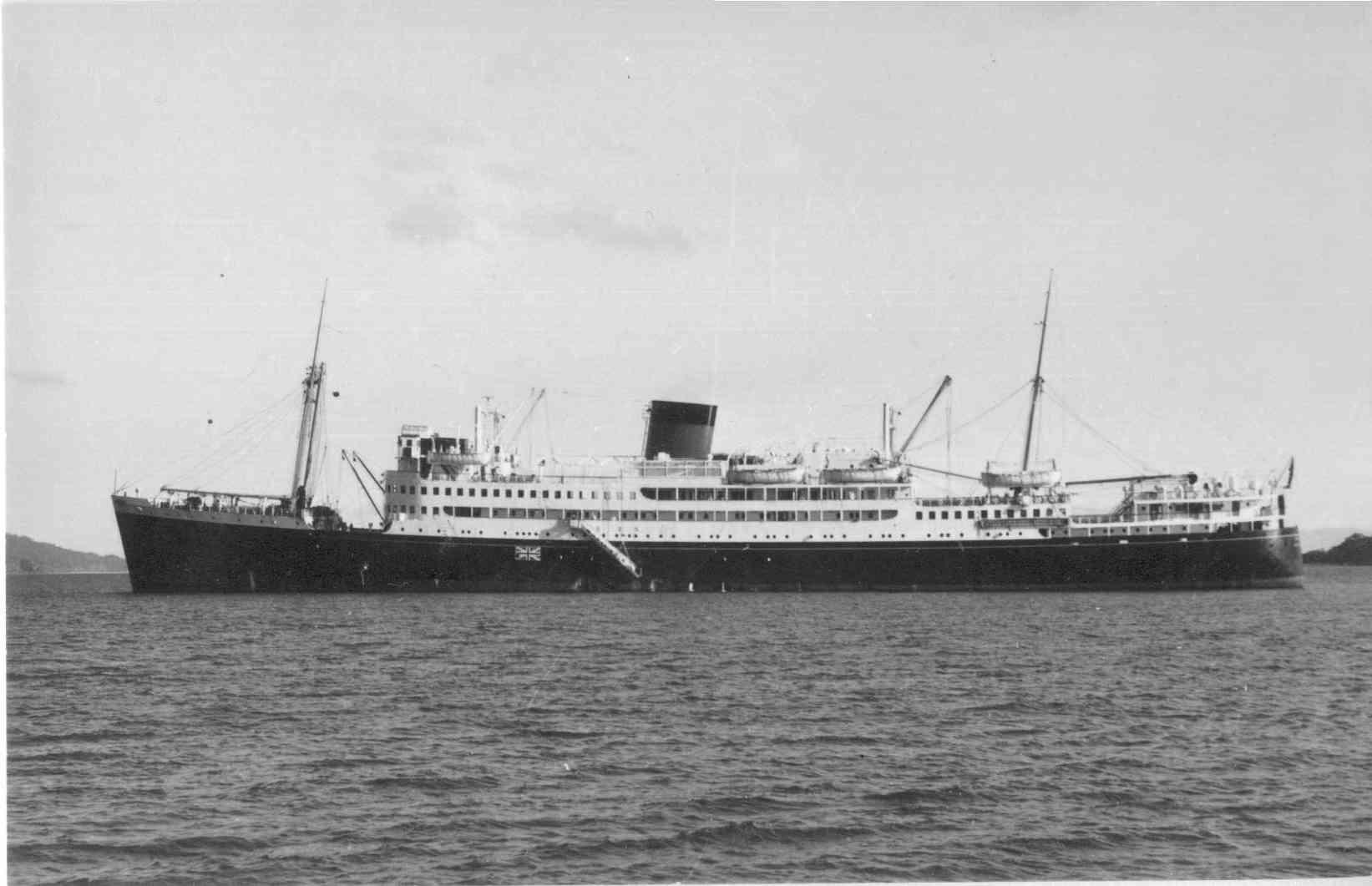 1936 Passenger vessel in port