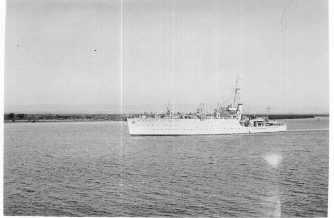 "Albatross", the RAN Seaplane Carrier, built in 1926 at Cockatoo Island, completed in December 1928.  Although out of date when ordered she provided the low cost alternative to the larger aircraft carrier.  Capable of carrying nine aircraft, but during he