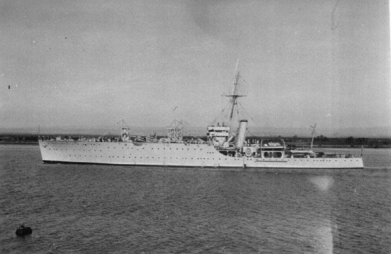 "Albatross", the RAN Seaplane Carrier, built in 1926 at Cockatoo Island, completed in December 1928.  Although out of date when ordered she provided the low cost alternative to the larger aircraft carrier.  Capable of carrying nine aircraft, but during he