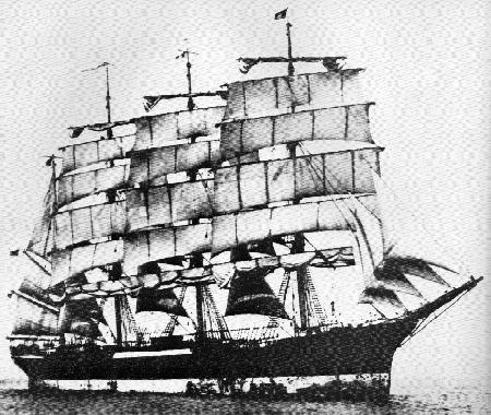 Image: Four masted steel barque