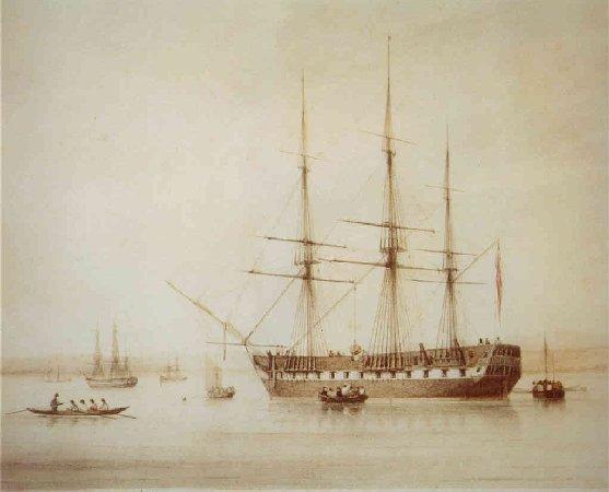 Three masted barque. 